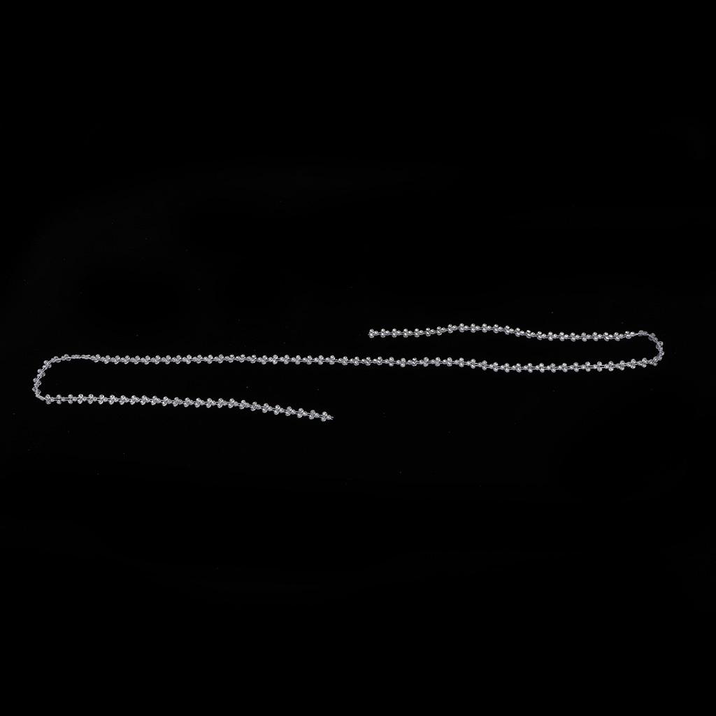 1 Yarda Cadena de Pedrería de Cristal Adorno para Coser para Decoración de Bodas y Fiestas