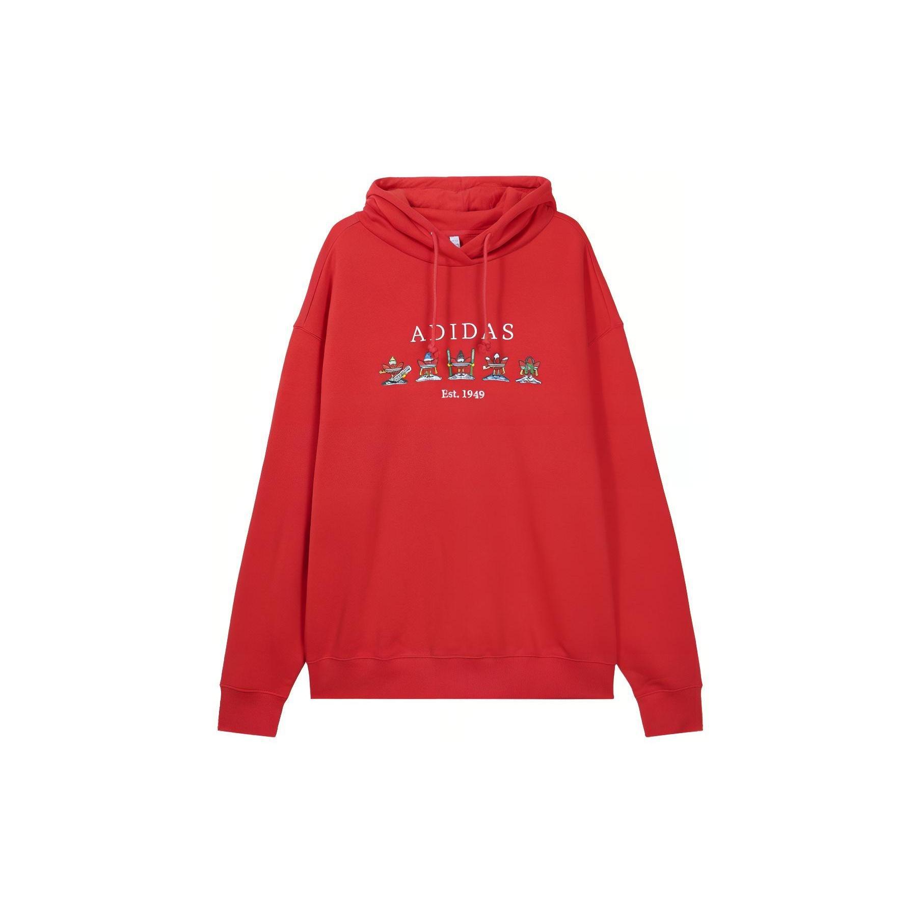 adidas Christmas Hoodie Red Men s HK7446 XS