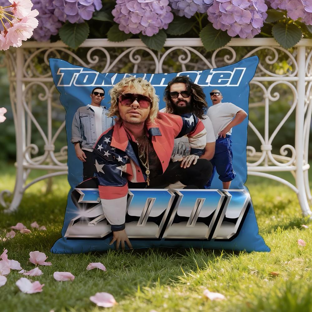 Band T-Tokio H-Hotel Cushion Cover Home & Car Dual-Scene Pillow Cover: Reversible for Premium Comfort