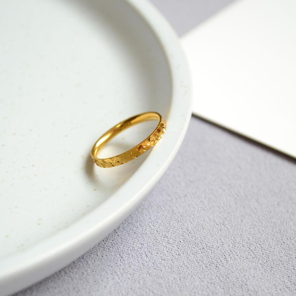 Niche Design Long-Lasting Sparkling Dragon Scale Crushed Ice Ring