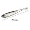 10st Mjuka Fiskedrag Silikonbete 7,5 cm för Fiske Shad Swimbbait Wobblers Konstgjorda redskap Mjuka Flugfiskedrag Age