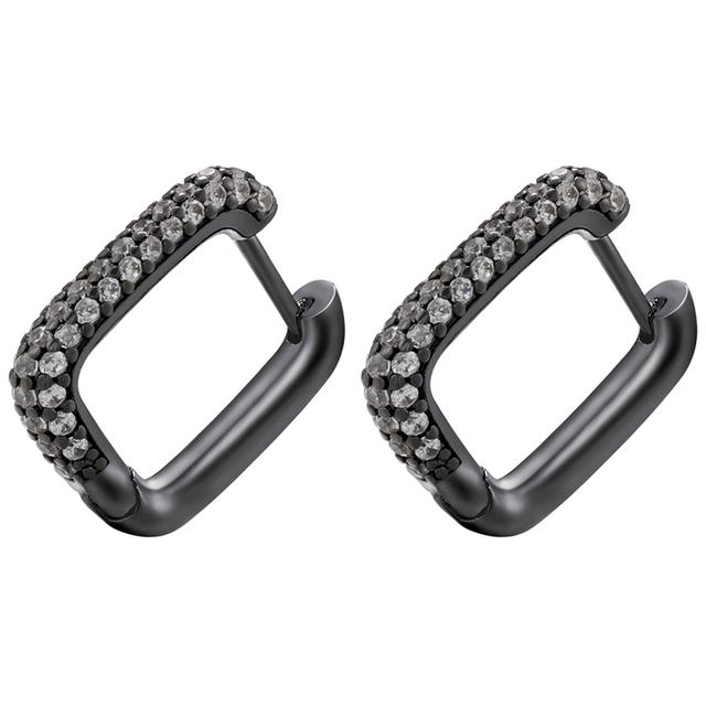 Hoop earrings gold color silver color small hoop earrings crystal women rainbow earrings Fashion jewelry wholesale VE144