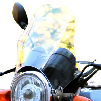 WAIWAIGOODS Motorcycle Windshield Cowl with Universal Meter Visor (Clear)