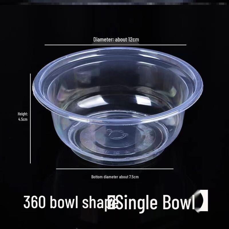 

Thickened Disposable Plastic Round Bowls