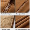 Men's Heavyweight Fleece Hooded Jacket - Thick, Warm, Casual Lamb Fleece Cardigan for Autumn and Winter.