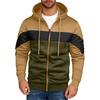 Men's Hooded Sweatshirt, Contrasting Color Sweatshirt, Sports   Casual Jacket