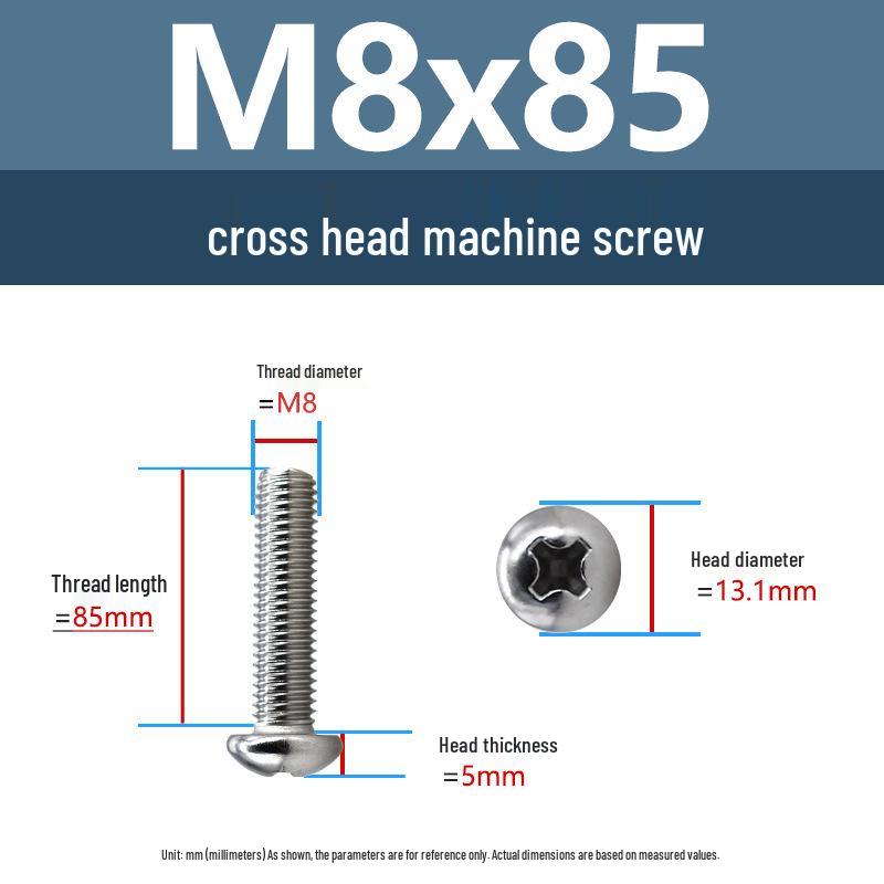 Yigu Direct 304 Edelstahl Kreuzschlitz Senkkopfschrauben M6-M10 Maschinengewinde