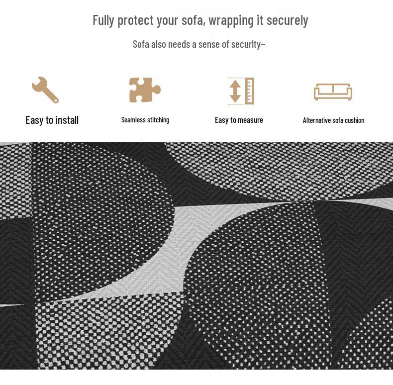 Elastic Universal Non-Slip Sofa Cover - Four Seasons, Full Wrap for Single To Three Seater Sofas
