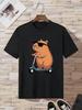 Unisexs Casual TShirt Short Sleeve Crew Neck Summer Stretch Graphic Print Tee