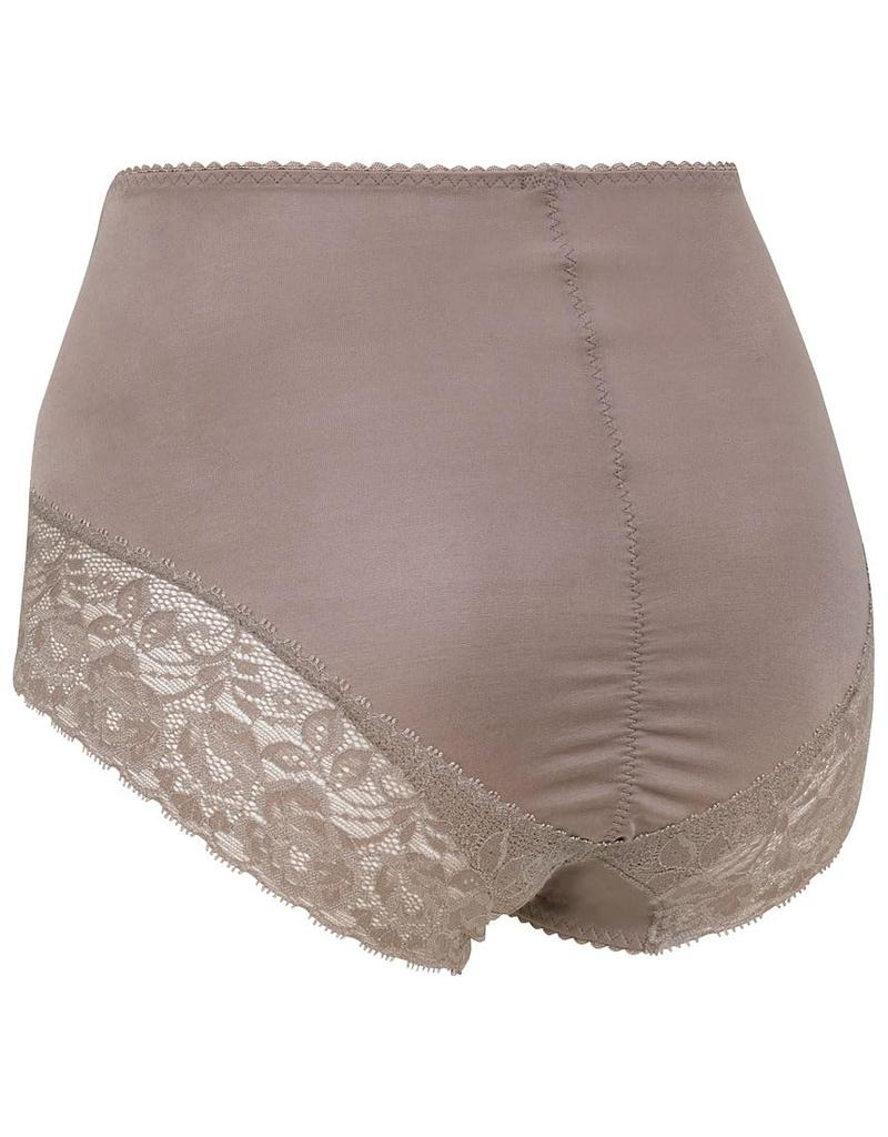 Wacoal Panties with Tummy Organic Cotton Blend of BR Women's Bi-Panties, Deep-Fit Control, (Pack 1), PPG185,