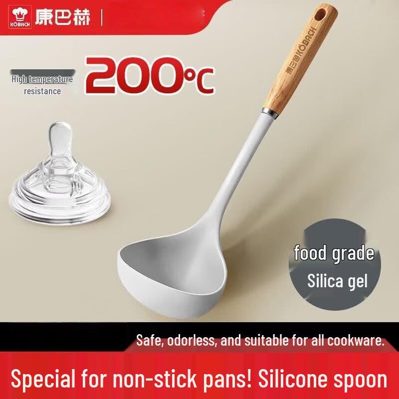 Kambach Anti-Scald Beechwood Silicone Soup Ladle