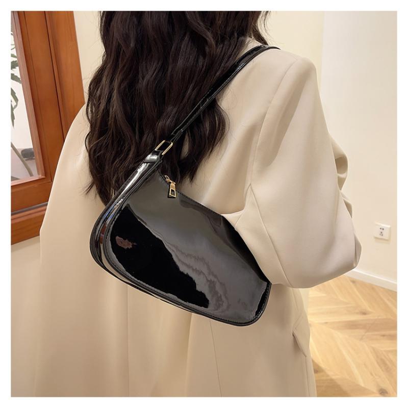 Koreanisches Designer Damen Leder Schultertasche Reißverschluss Handtasche Lässige Tote für Mädchen Tägliche Nutzung Geschenk