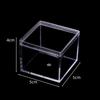 SmallShort Square Transparent Plastic Box Food-grade Wedding Candy Box with Lid Storage Box
