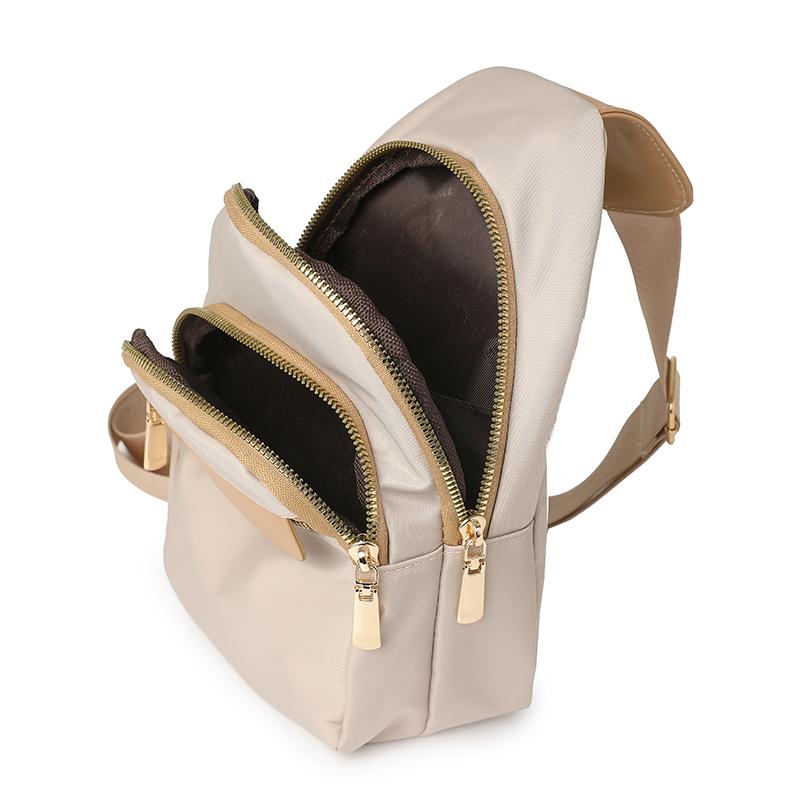 Dámska náprsná taška s kontrastnou farbou, veľkokapacitná taška cez rameno/crossbody