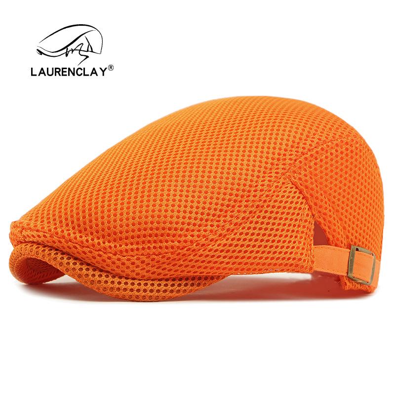 Boina de Malla Fina de Verano: Gorra de Visera de Pato Transpirable para Hombre y Mujer - Boina Retro de Estilo Coreano para el Sol