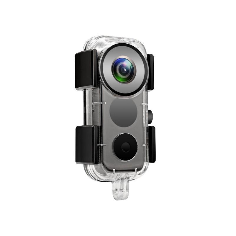 Insta360 ONE X2 Waterproof Housing Case Underwater Diving 40m Depth Protection Shell Transparent Black Lens Cover