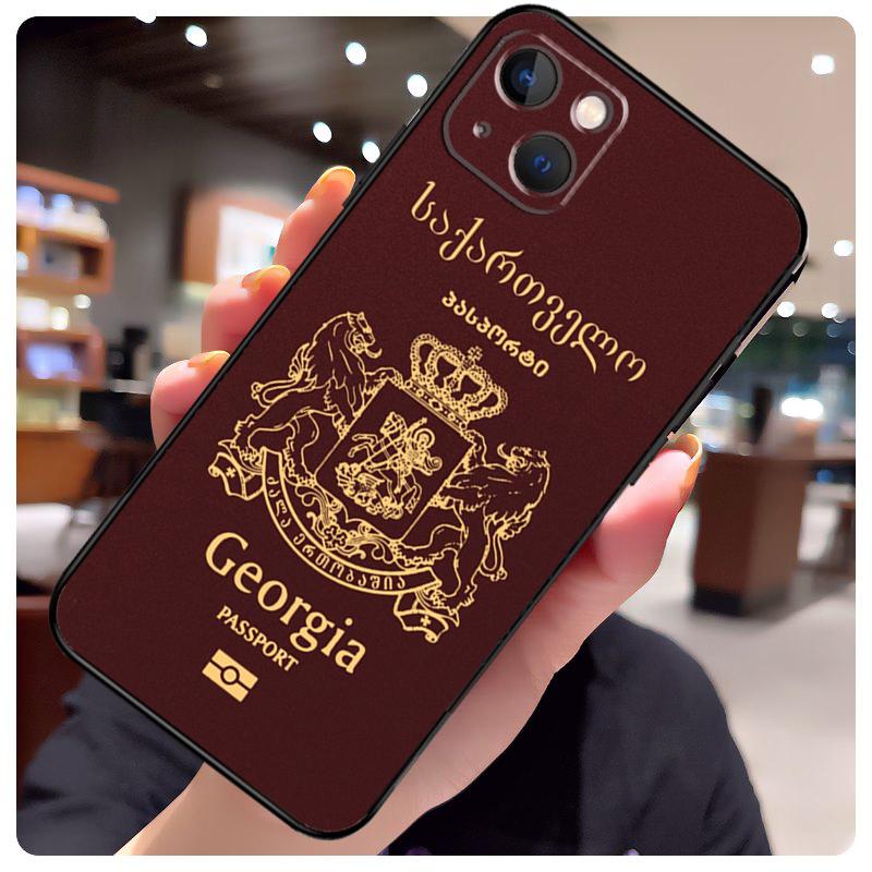 Georgia Grunge Flag Case For iPhone 11 14 12 13 Pro Max X XR XS Max 6S 7 8 Plus SE 2020 12 13 Mini Soft Cover