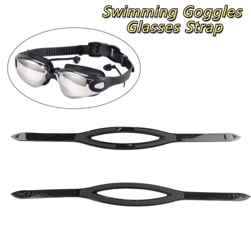 Verstellbares Silikonband für Tauchmaske Schwarz 54cm/21.25in Größe