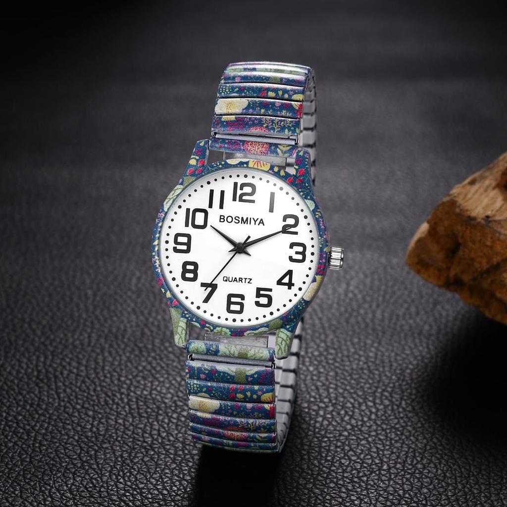 Cute Waterproof Tree of Life Numeric Analog Display with Stainless Steel Strap and Adjustable Quartz Movement Perfect for or As a Gift for Your