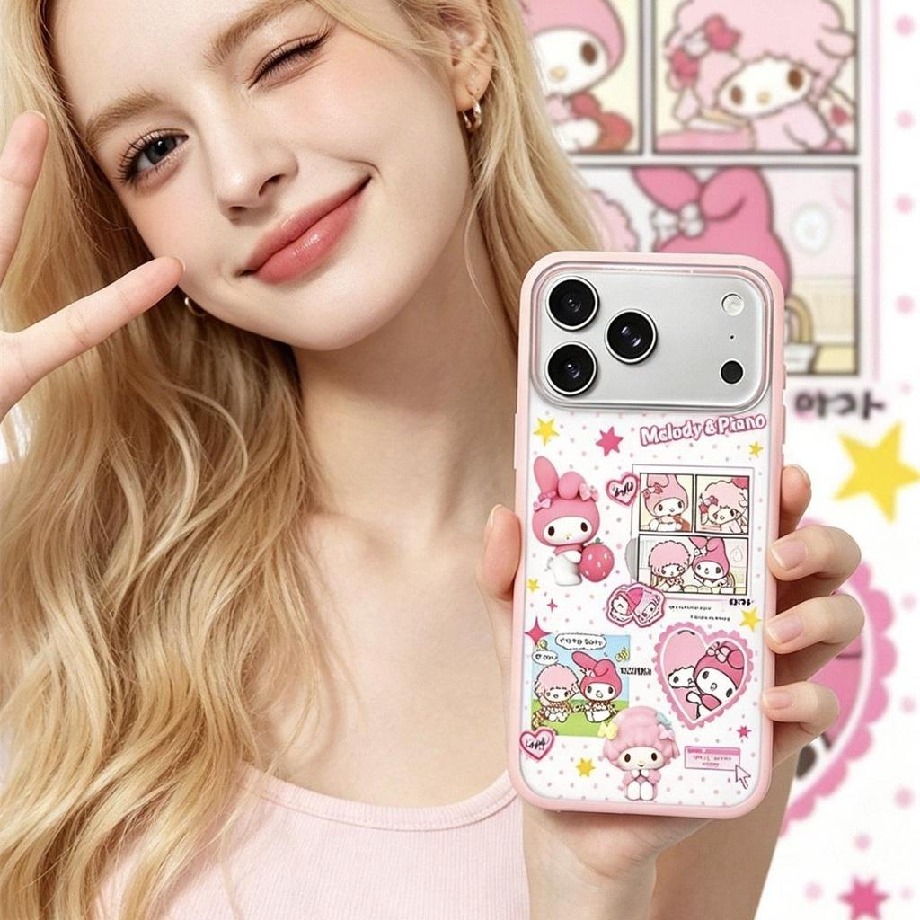 Influencer Melody Frosted Skin Feel Drop Protection Phone Case for Apple PROMAX 17/16/15/14/13.