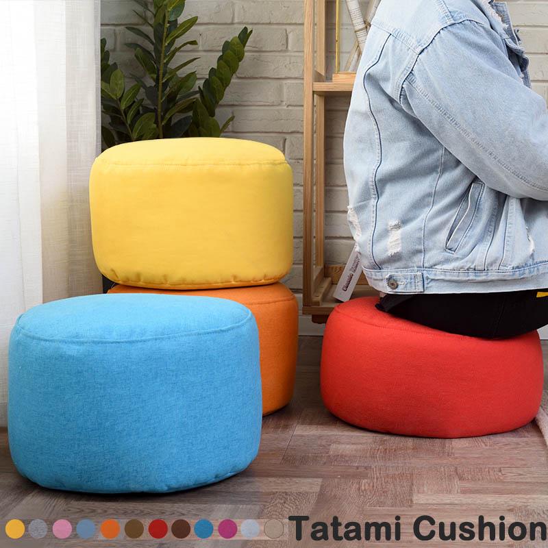 

Многоцветная подушка татами Съемная ткань Табурет Мягкий круглый стул для ног с ручкой Моющаяся подушка