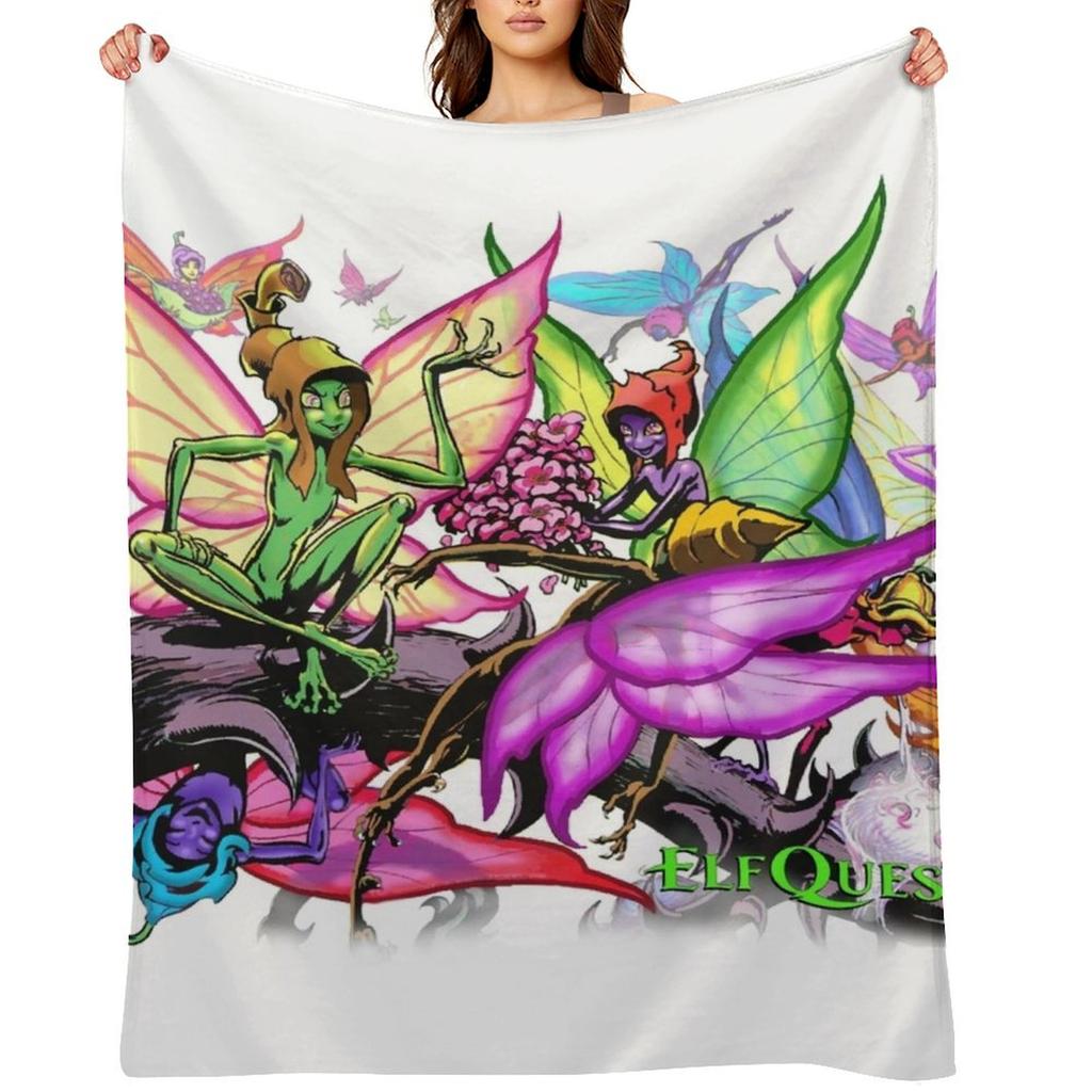 ElfQuest: The Preservers Throw Blanket wednesday Winter beds Plaid on the sofa Multi-Purpose Blankets