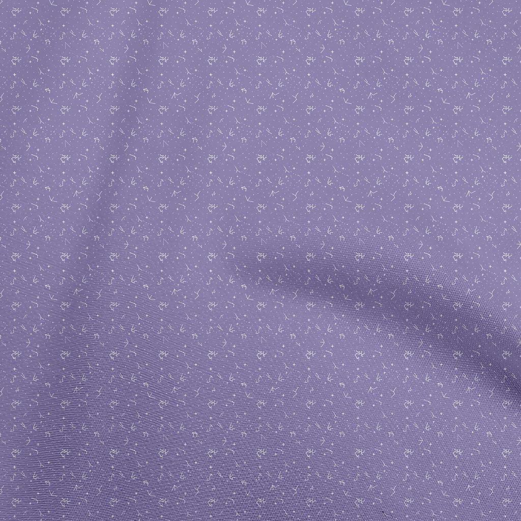 oneOone Cotton Flex Blue Fabric Celestial Sewing Material Print Fabric By The Yard 40 Inch