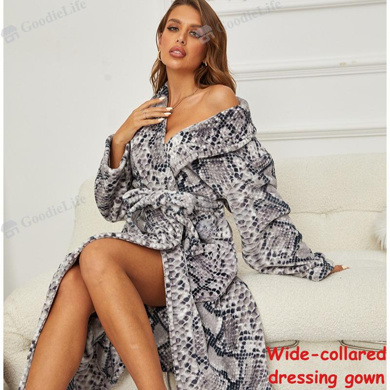 

Толстый фланелевый халат для женщин, зимний теплый флисовый халат, длинная одежда для сна с капюшоном, уютная домашняя одежда S