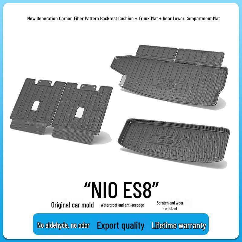 Nio ES8 Trunk Mat - TPV Carbon Fiber Texture Interior Decor