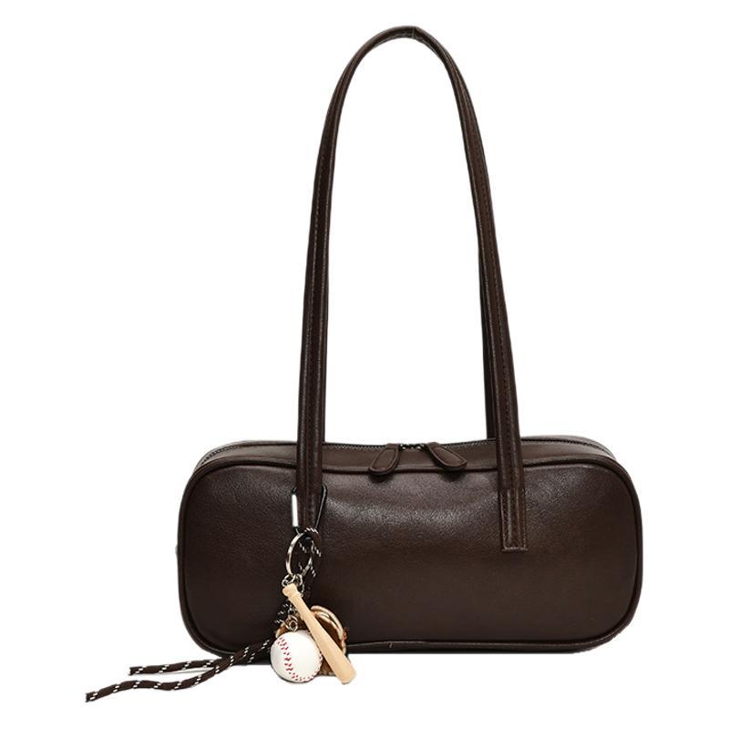 2025 new niche trendy bag women's bag portable fashion shoulder bag women's high-end leather underarm bag large capacity