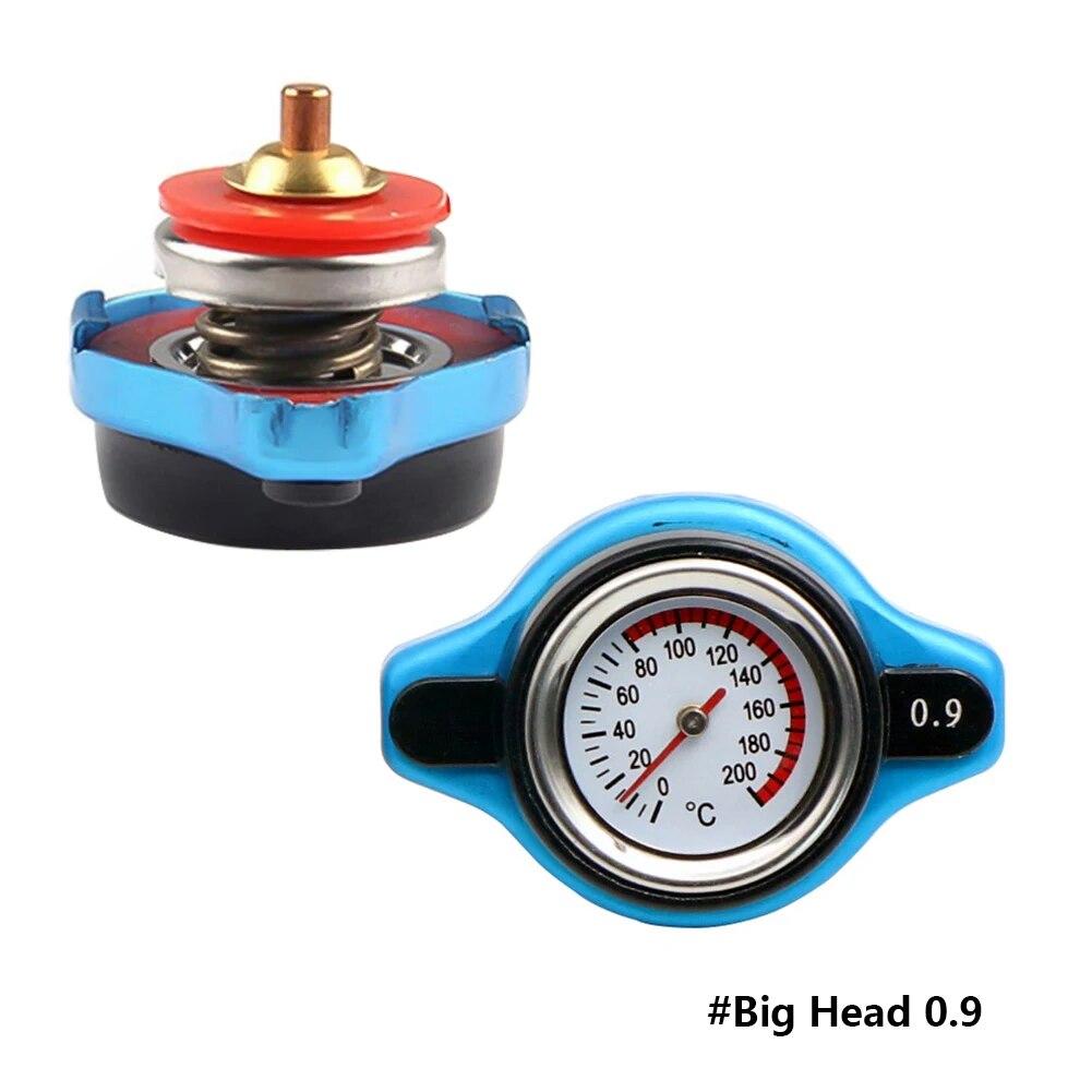 0.9Bar 1.1Bar 1.3 Bar Thermost Radiator Cap Tank Cover Water Temperature Gauge Cover Racing Car Big or Small Head