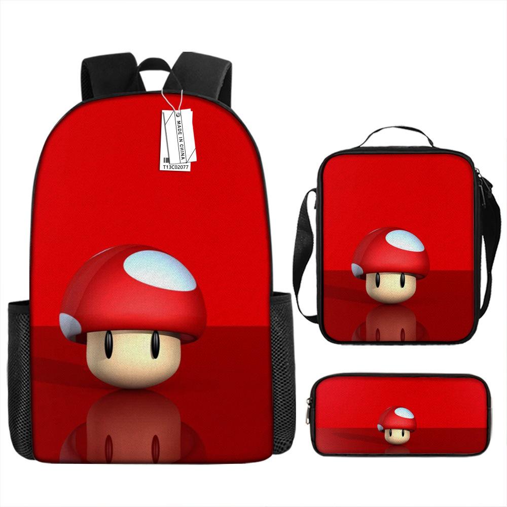 Cartoon Backpack, Primary And Secondary School Students Three-Piece Set, School Bag, Backpack, Shoulder Bag, Pencil Case.