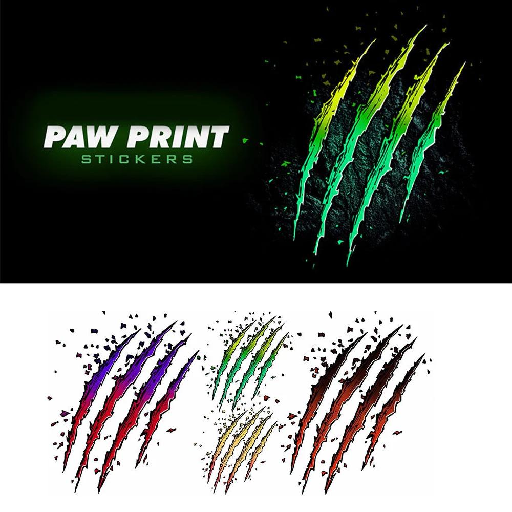 1Pc Car Decals Monster Claw Scratch Marks Auto Headlight Bumper Sticker Water-Repellent Automobile Motorcycle Vinyl Decal