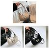 Sac selle en cuir PU avec surpiqûres et fermeture éclair pour un usage quotidien