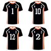 Stylish Haikyuu Cosplay Unisex T-shirt Featuring Karasuno Logo For Anime Fans