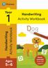 The Pearson Learn At Home Handwriting Activity Workbook Year 1 Book