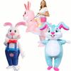 Easter Bunny Inflatable Costumes Anime Mascot Rabbit Fancy Halloween Christmas Cosplay Party Dress Suits for Adult