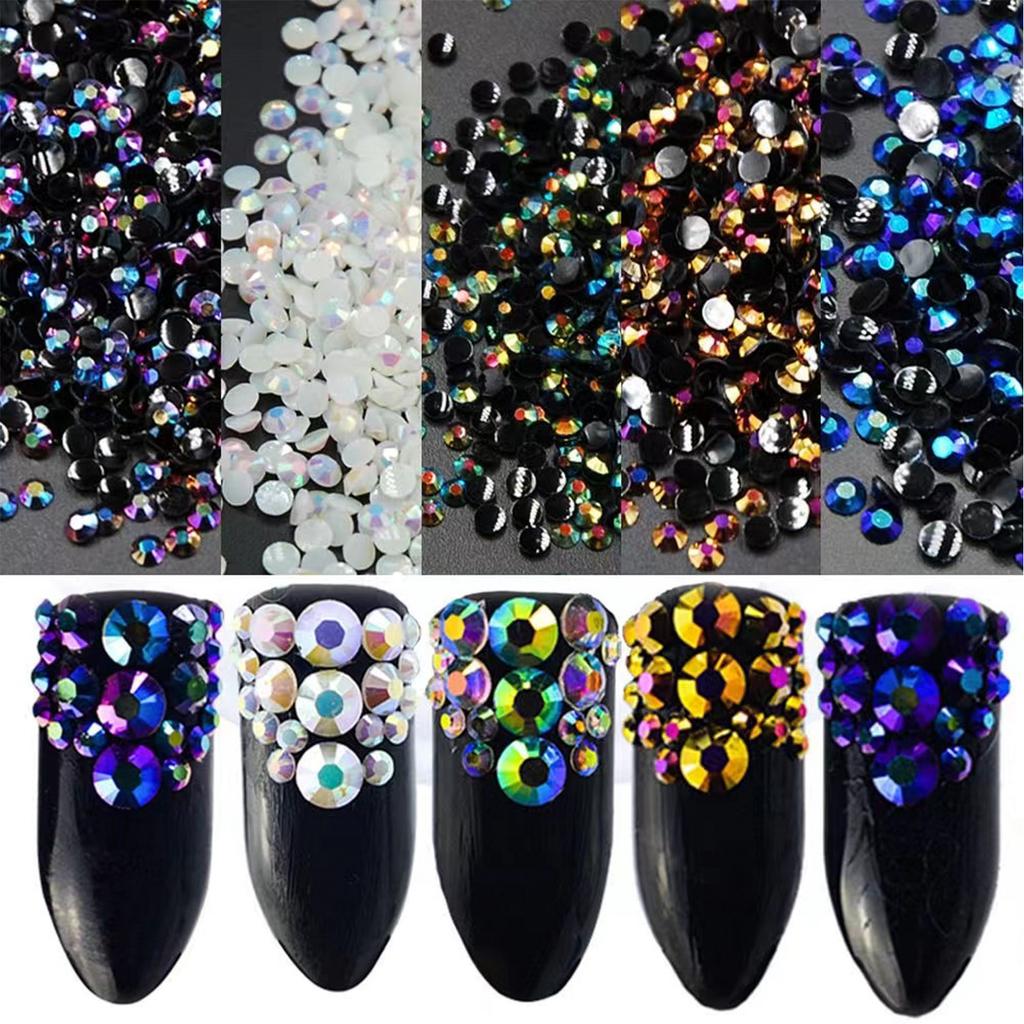 Gwałtowny Niedźwiedź Ab Kolorowe Cukierkowe Żywiczne Galaretkowe Płaskodenne Meteorytowe Diamentowe Glazurowane Koraliki Koraliki Luzem Akcesoria do DIY