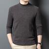 Fengxun Men's 100% Pure Wool Warm Round Neck Sweater FXT6603