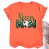 Soccer Mom Print Unisexs Tee Shirt Short Sleeve Fashion Girls Tshirt Casual Round Neck Tees Top Summer Football Clothing