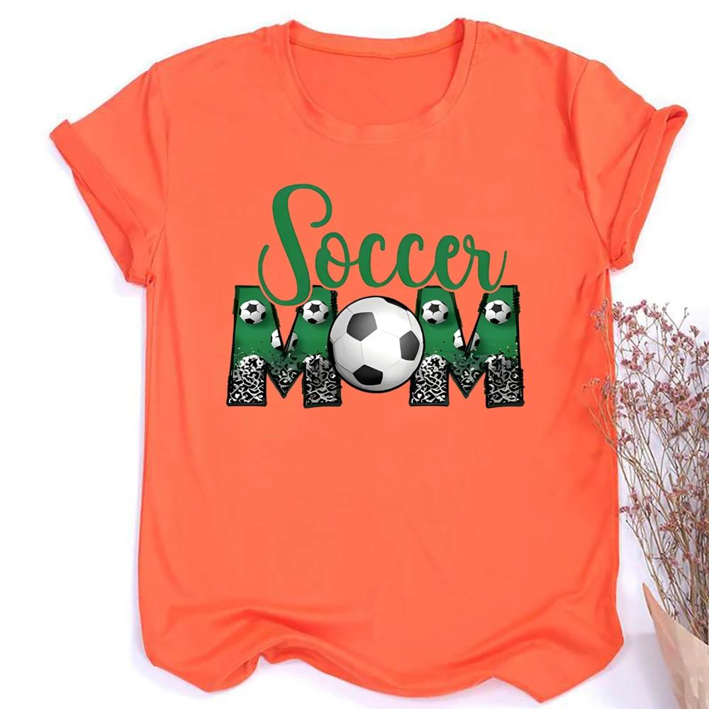 Soccer Mom Print Unisexs Tee Shirt Short Sleeve Fashion Girls Tshirt Casual Round Neck Tees Top Summer Football Clothing