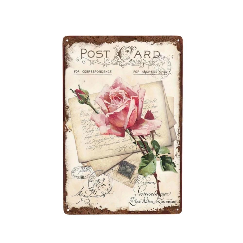 Floral Nature Plants Metal Tin Retro Sign For Kitchen Garden Home Bars Restaurants Cafes and Pubs Art Poster for Wall Dec
