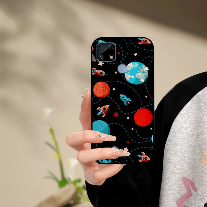 Silicone Phone Case For Realme C25s C25 Cover Painted Soft  For Realme C25 C25S C21 C21Y C25Y Phone Case RealmeC25s C 25 s Funda