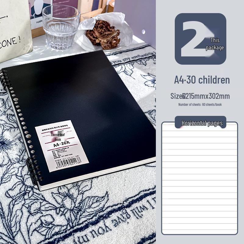 B5 Soft-Touch Loose-Leaf Notebook with Removable Coil and Stylish Binder Cover