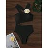 Costume da bagno intero da donna Sexy Costumi da bagno Biquini floreale Body a vita alta Costume da bagno traforato Beachwear Costume da bagno