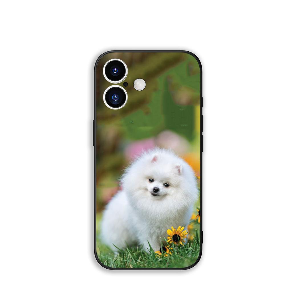 Phone Cover Pet Pomeranian Dog Casing for Samsung Galaxy S25 S24 S22 S23 FE Ultra Plus A56 A05 A06 A15 A16 A55 S7 Edge Case