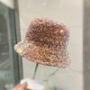 Hat Versatile Fashion Colorful Sequined Bucket Hat Street Versatile Sunshade Performance Basin Hat Internet Celebrity