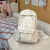 Niedlicher Rucksack mit Bärenaufdruck für Damen und Mädchen, Modischer Tagesrucksack für Schule und Reisen mit mehreren Taschen