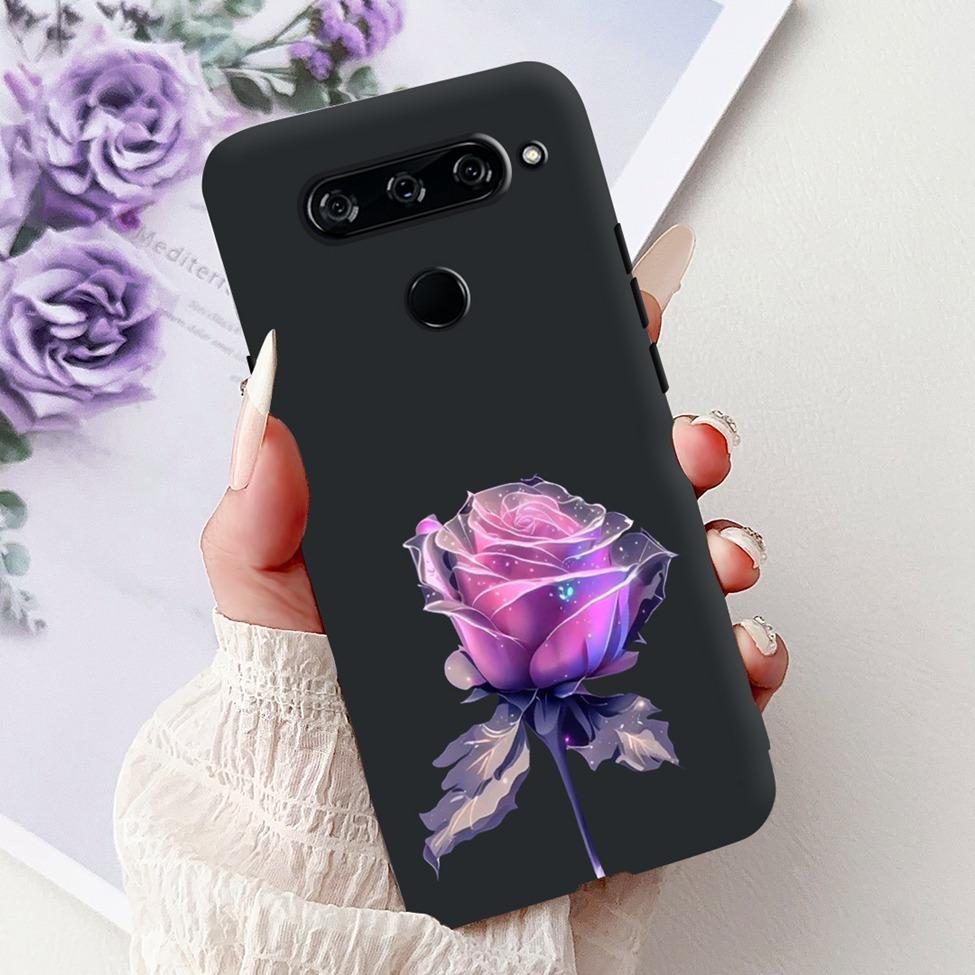 Funda For LG V40 ThinQ Case Cover Silicone Luxury Fashion Cute Cat Cool Shockproof Bumper Casing For LG V405 LM-V405 LM-V409N