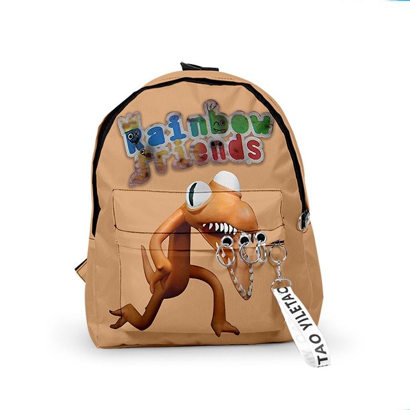 Roblox Rainbow Friends Robuster Polyester-Rucksack Schultasche Reise Weihnachtsgeschenk